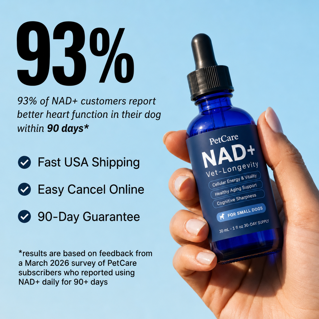 More years & Stronger heart with PetCare™ NAD+
