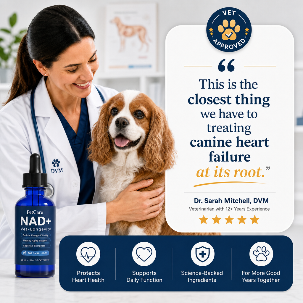 More years & Stronger heart with PetCare™ NAD+
