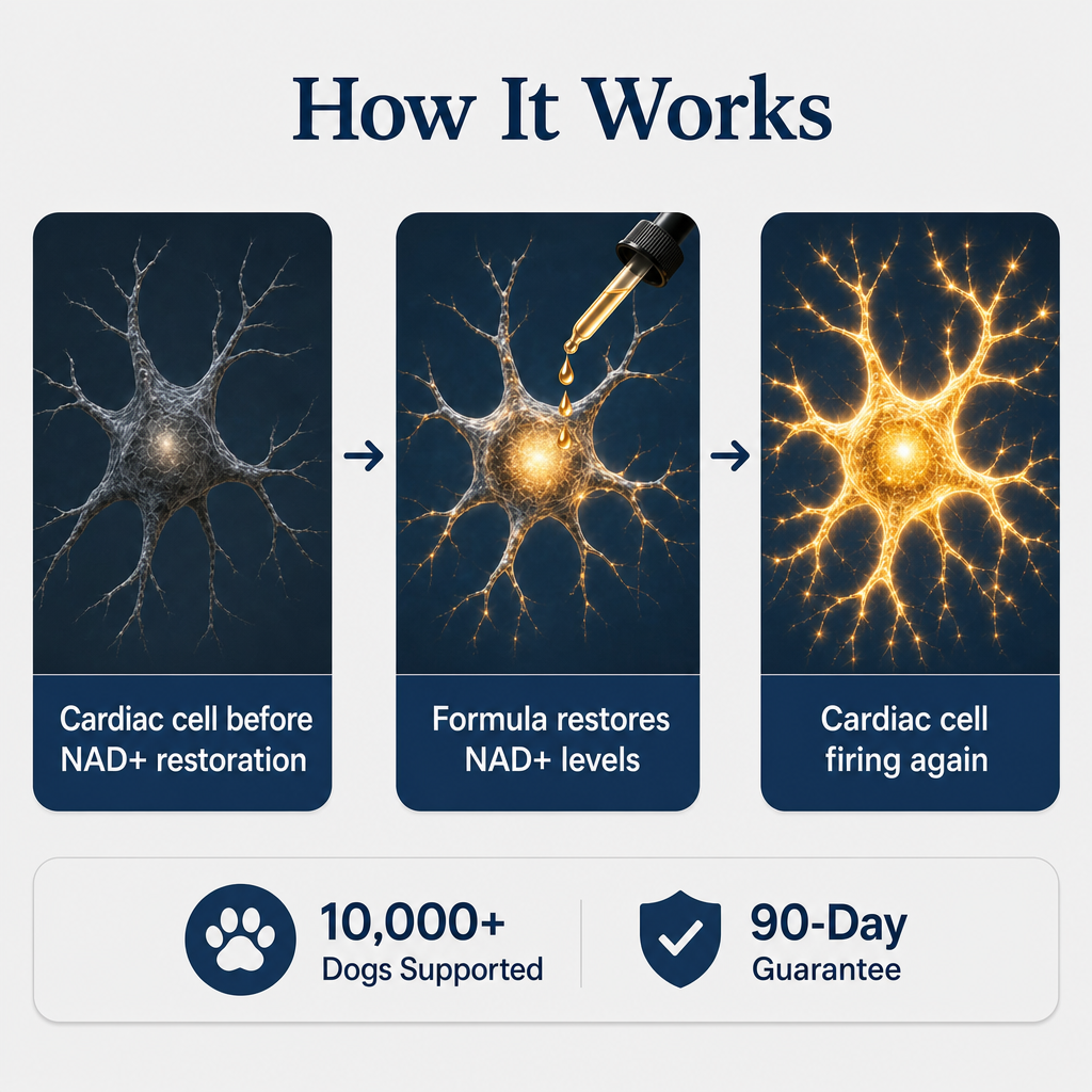 More years & Stronger heart with PetCare™ NAD+