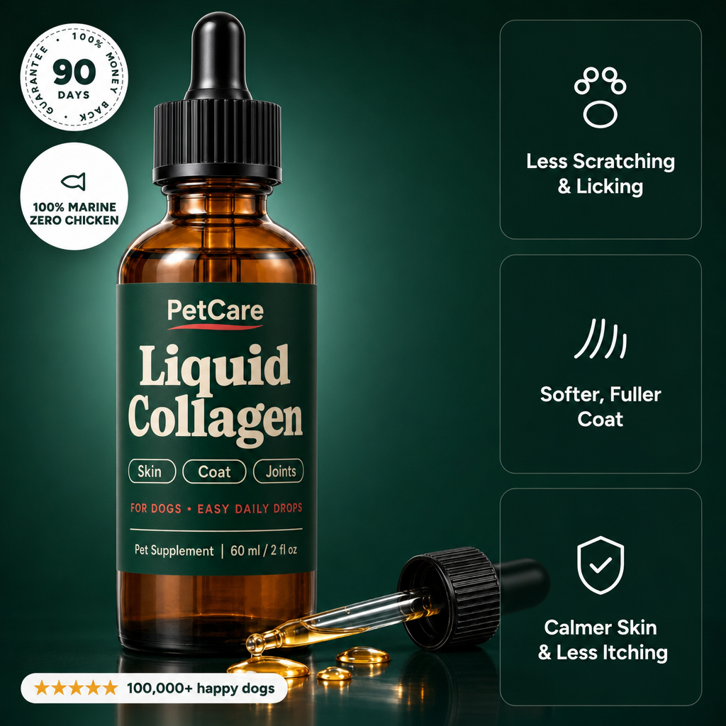 Calmer Skin & Less Scratching with PetCare™ Premium Collagen