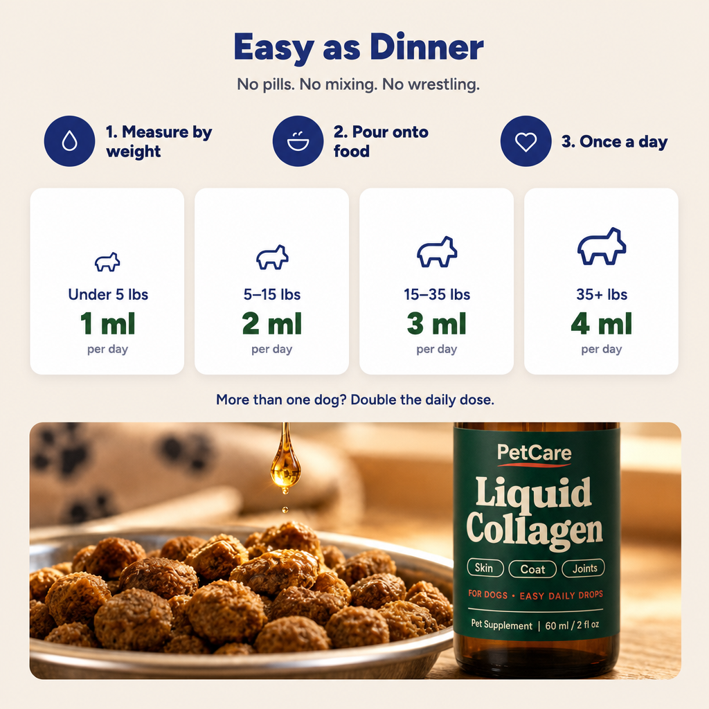 Calmer Skin & Less Scratching with PetCare™ Premium Collagen